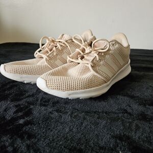 Adidas Cream Sneakers Knit Upper Minimalist Design